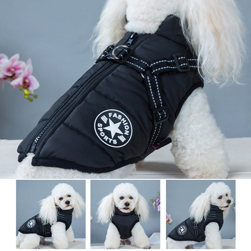 Wasserdichte Hundejacke - Reflektorband | Verschiedene Farben und Größen