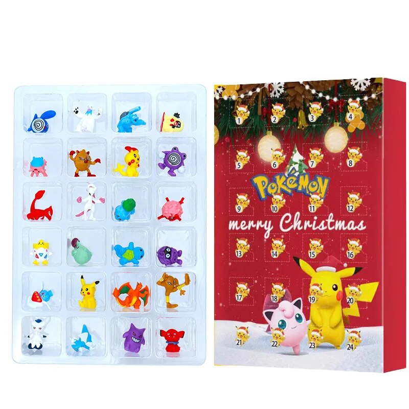 24 Pokémon-Figuren & Adventskalender