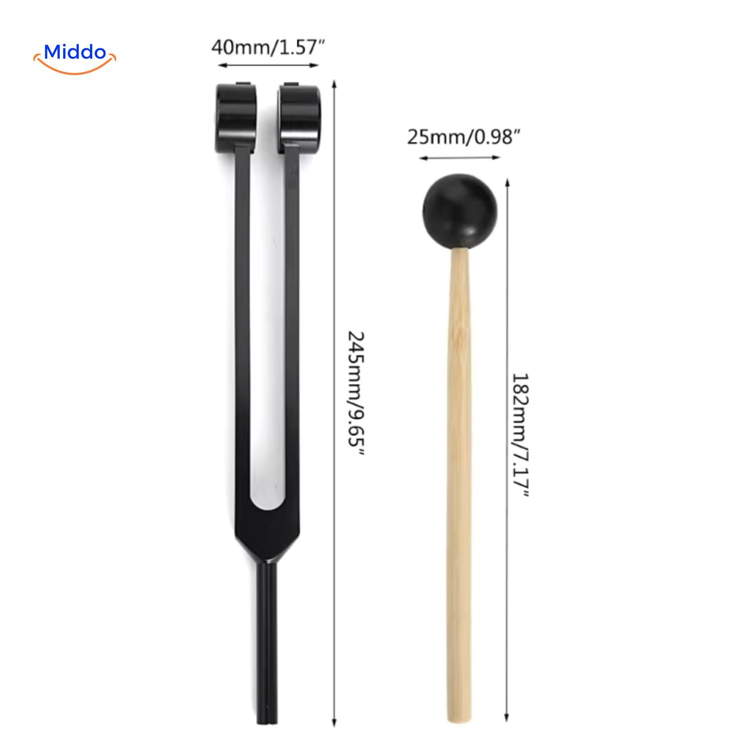 VibeHarmony Stimmgabel Set | Frequente Heilung bis 528 Hz für Körper und Geist