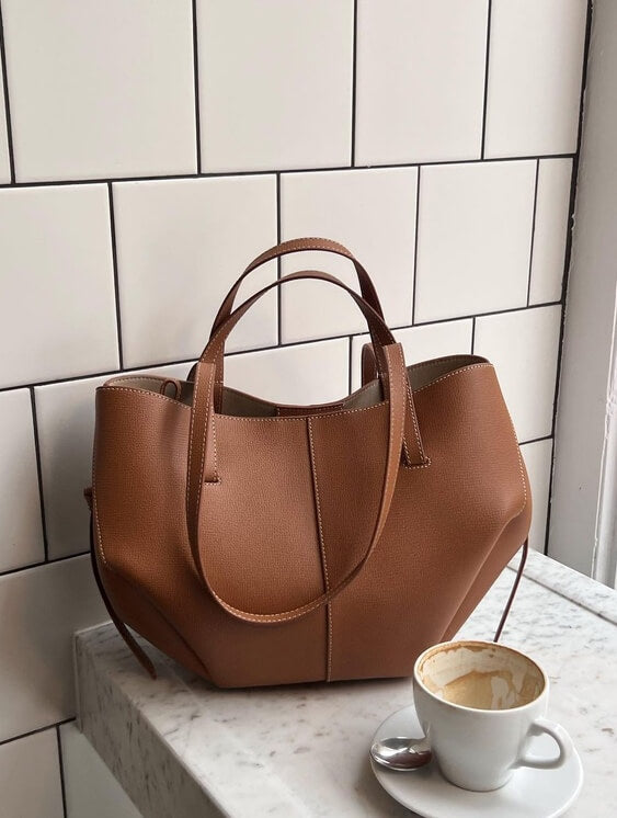 Vintage Tote Bag für Damen | Schultertasche
