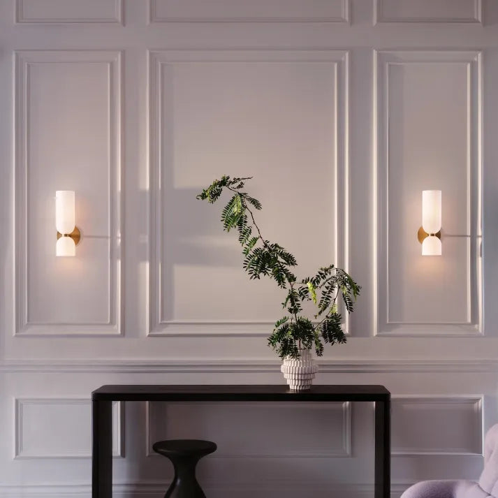 Doppeltköpfige Glas-Wandlampe LED-Wandleuchte
