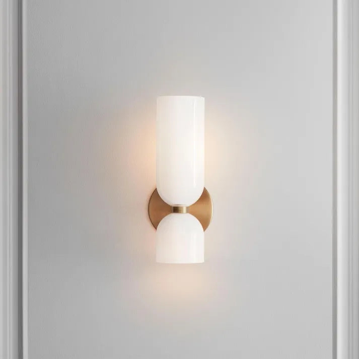 Doppeltköpfige Glas-Wandlampe LED-Wandleuchte