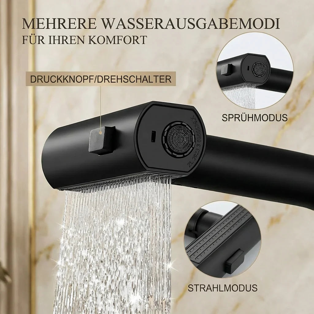 Ausziehbare Küchenarmatur | Ausziehbarer Küchenwasserhahn mit 5 Strahlmodi | FlexiHahn