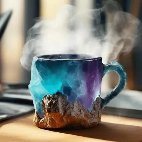 CrystalBrew Kaffeetassen | Elegante mineralische Kristalltassen für ein einzigartiges Kaffee-Erlebnis