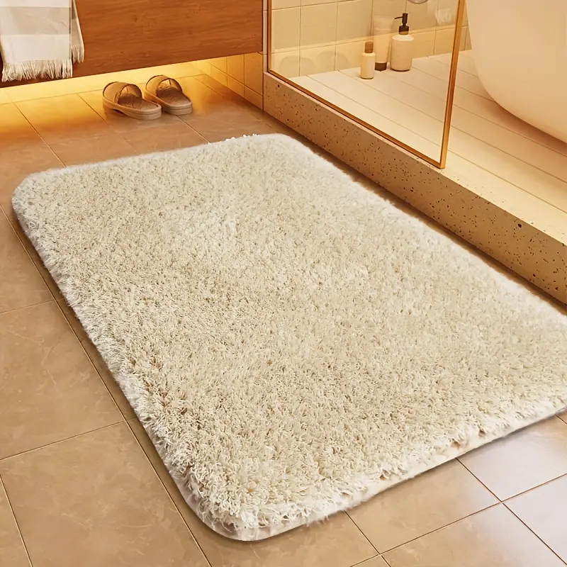 AquaComfort - Weiche und rutschfeste Badematte mit modernem Design und abgerundeten Ecken
