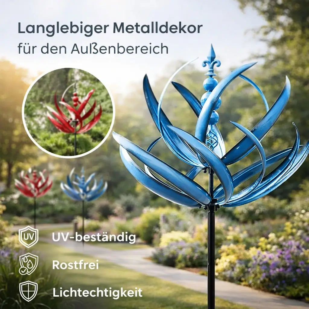Wetterhahn aus Metall | Dekoration für Garten und Dach | FloraSpindel