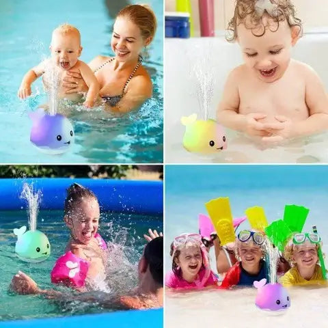 Wassersprinkler-Wal-Bade-Spielzeug