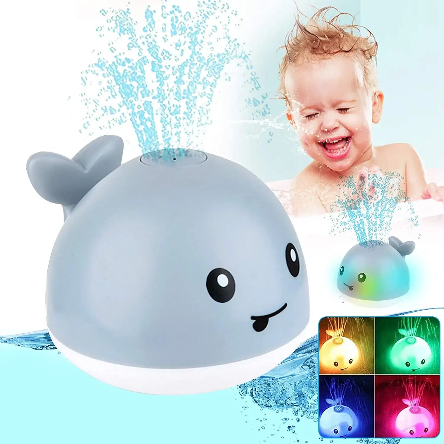 Wassersprinkler-Wal-Bade-Spielzeug