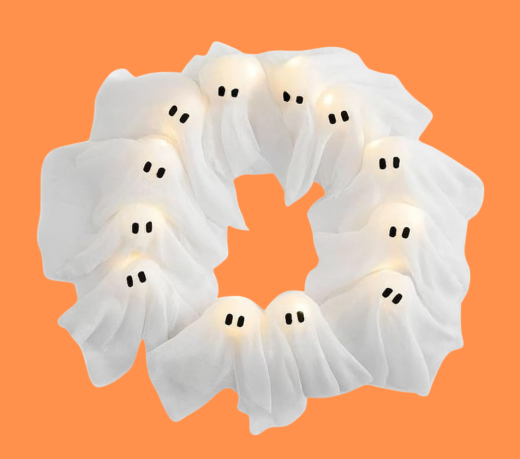 HauntGlow Halloween Kranz | Verzaubernder Glow-Kranz für einen gruseligen festlichen Touch