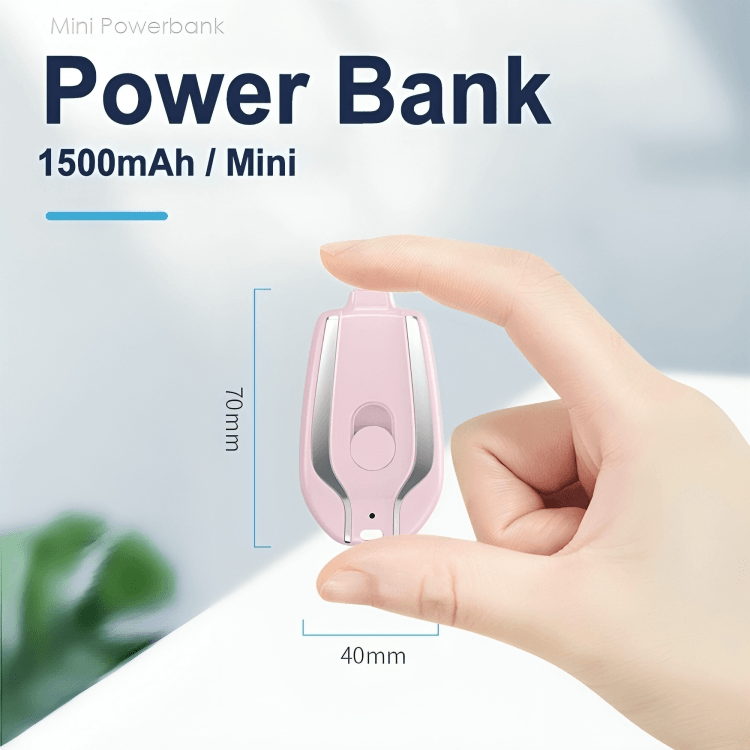 LuxPower Elite Mini-Powerbank | Kompakter Schlüsselanhänger mit leistungsstarker Ladefunktion für unterwegs