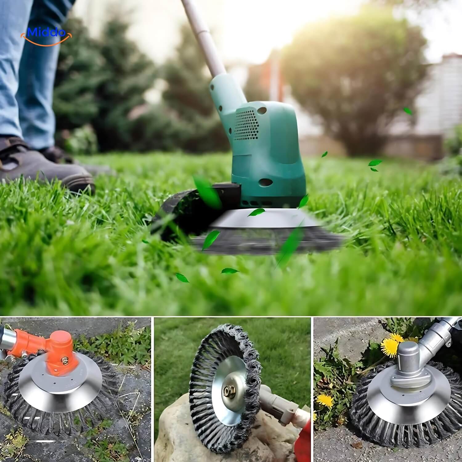 WeedMaster Pro | Nahtlose Unkrautbürste für mühelose Rasen- und Gartenpflege